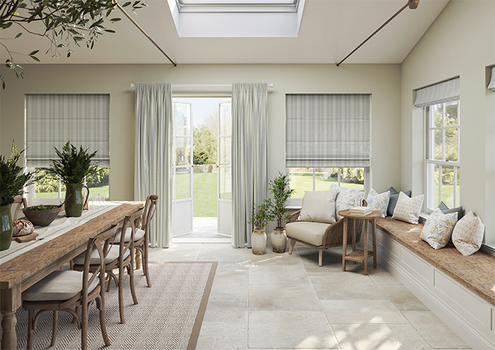 Laurel Stripe, Grey - Made to Measure Curtains - Image 14